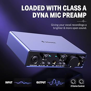 DTM・DAW DONNER Livejack Lite 2 In 2 Donner Audio Interface Livejack Lite 2 In 2 Out, USB Audio